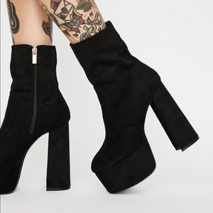 Platform Boots “Midnight New York Minute”